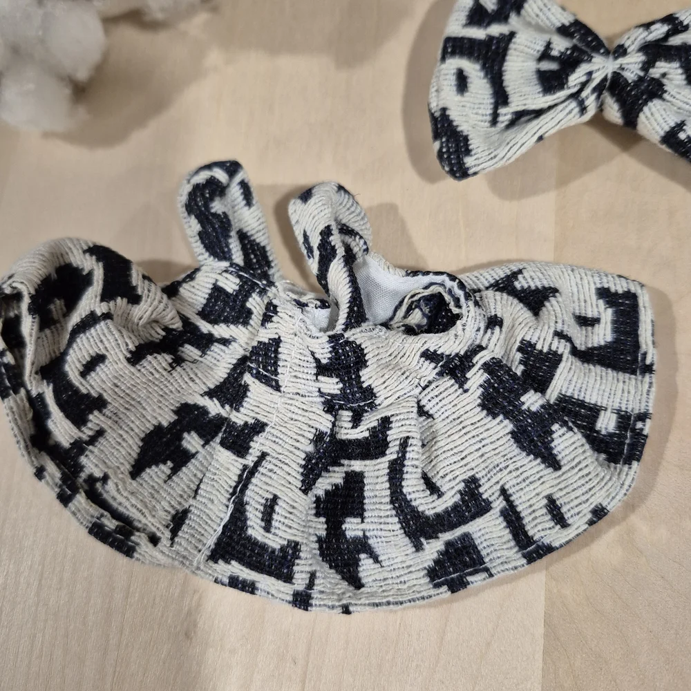 🖤🤍NEW🖤🤍 ADORABLE!! LABUBU 2PC SET DRESS AND BOW ONLY